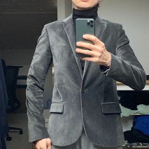 Zadig and Voltaire velvet jacket grey size M